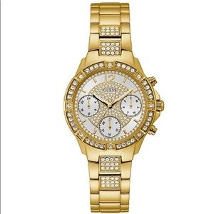 Guess Goldtone Chronograph Watch